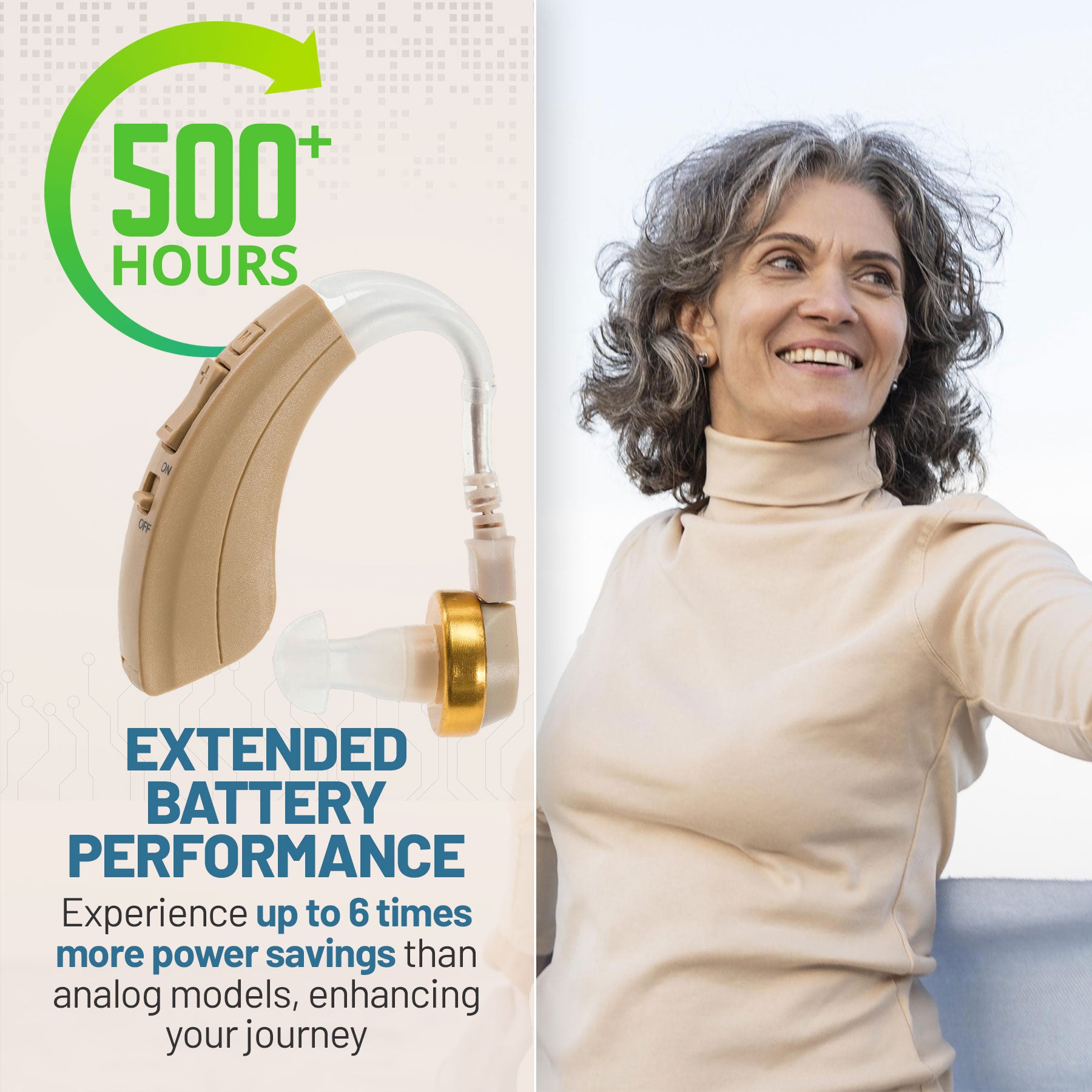 MEDca Digital Ear Hearing Aids - Beige