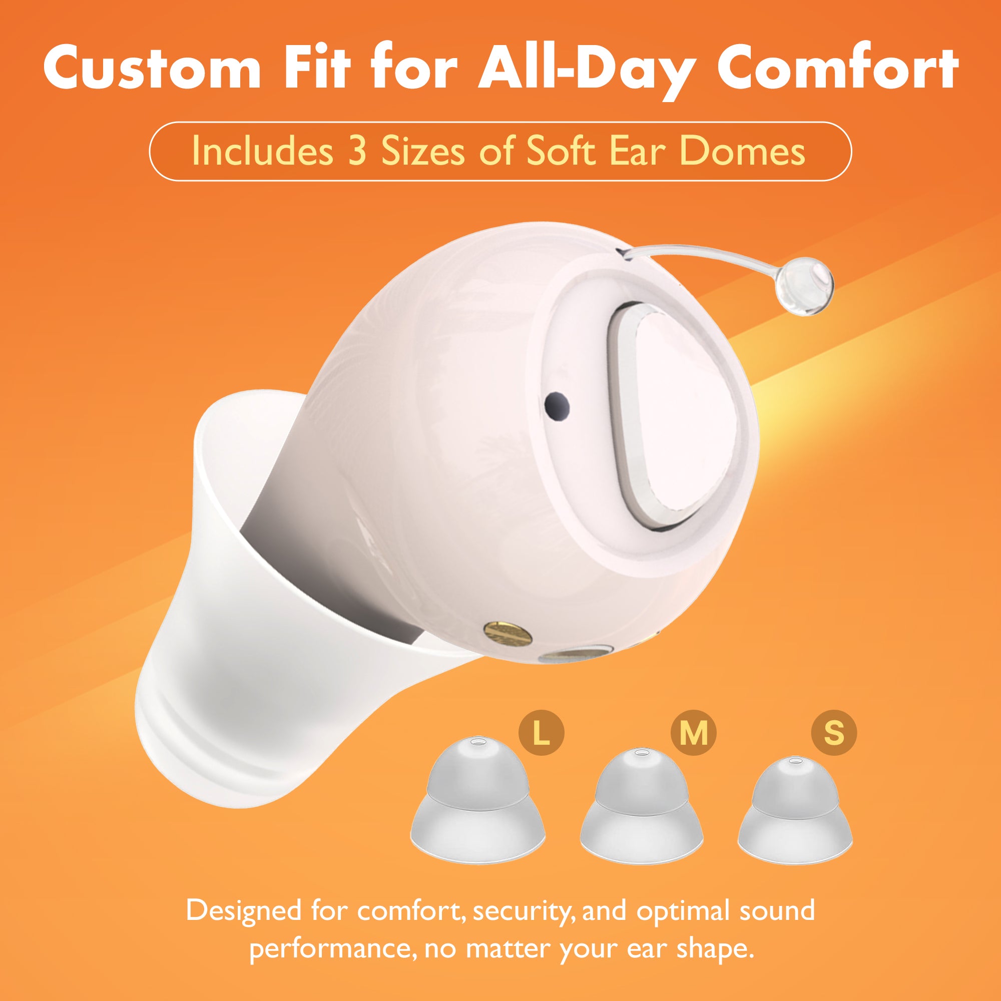 CIC Rechargeable Hearing Aids for Seniors & Adults w/ Intelligent Noise Reduction - Near-Invisible, 32-Channel, Easy Use Sound Device, Long-Lasting Battery Life, Charging Case With UV Sterilization