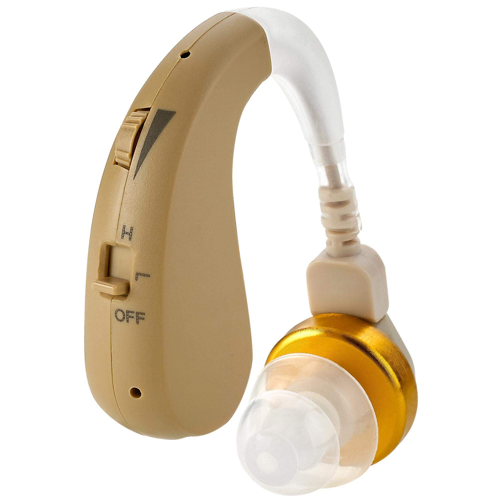 Rechargeable Digital Hearing Aids - Hearing Aids Set with New Digital Technology - Almost Invisible BTE Design with Quick Recharge - Personal Sound Aids by MEDca