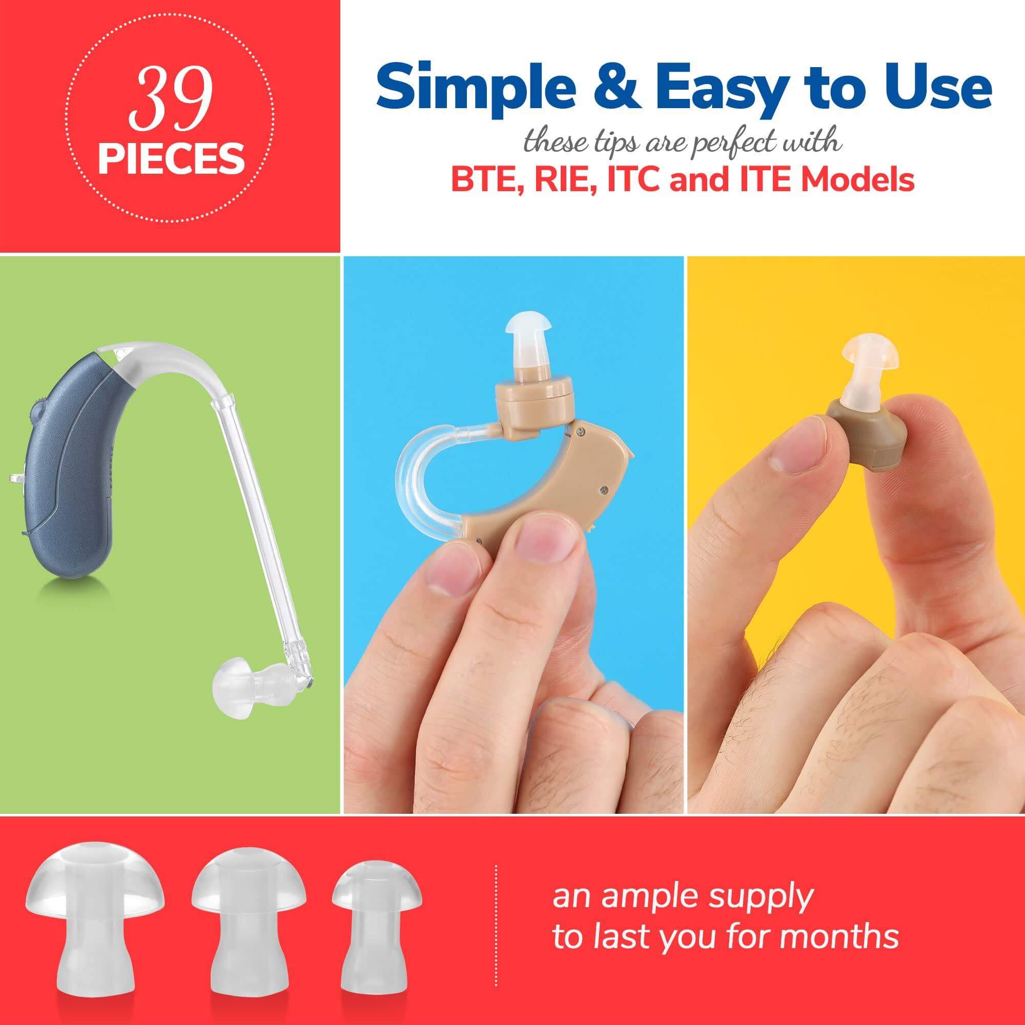 Hearing Aid Domes - Universal Domes for Hearing Aids