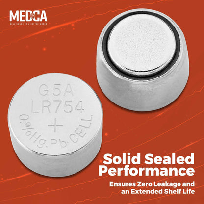 AG5 LR754 Batteries - 30 Count Pack - 1.5V Alkaline 754 LR48 193 Battery Button Coin Cell Batteries for Hearing Aids and Hearing Amplifiers