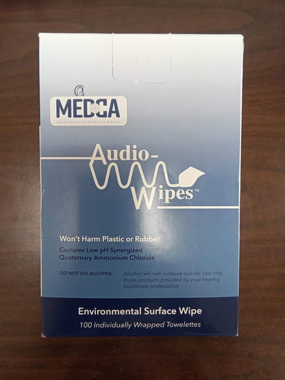 Hearing Aid and Hearing Amplifier Wipes - (100 Count) Individually Wrapped Singles for Hearing Aids, Earphones, Headphones