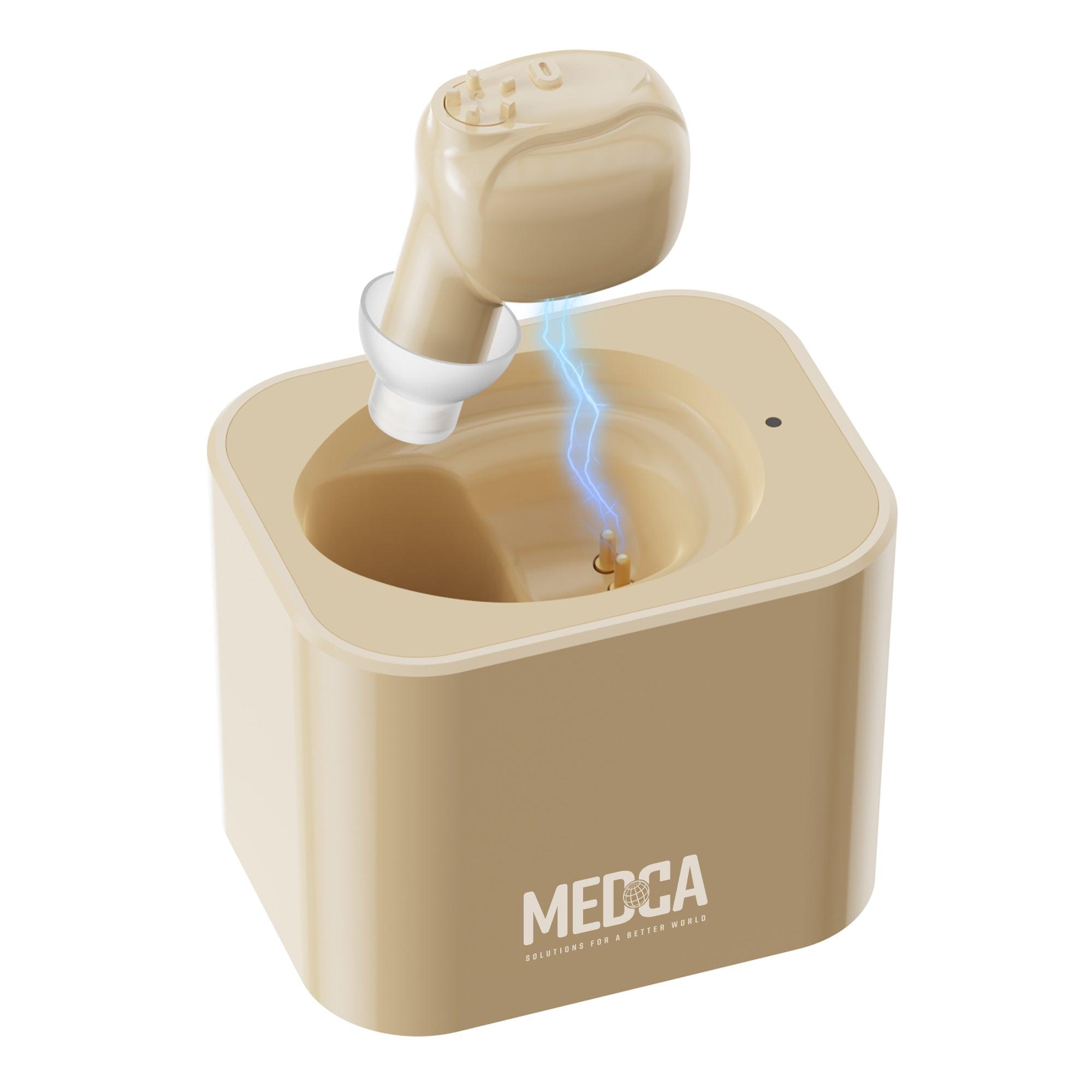 MEDca ITE Mini Ear Aids Rechargeable Microtron - So Small It's Barely Visible!