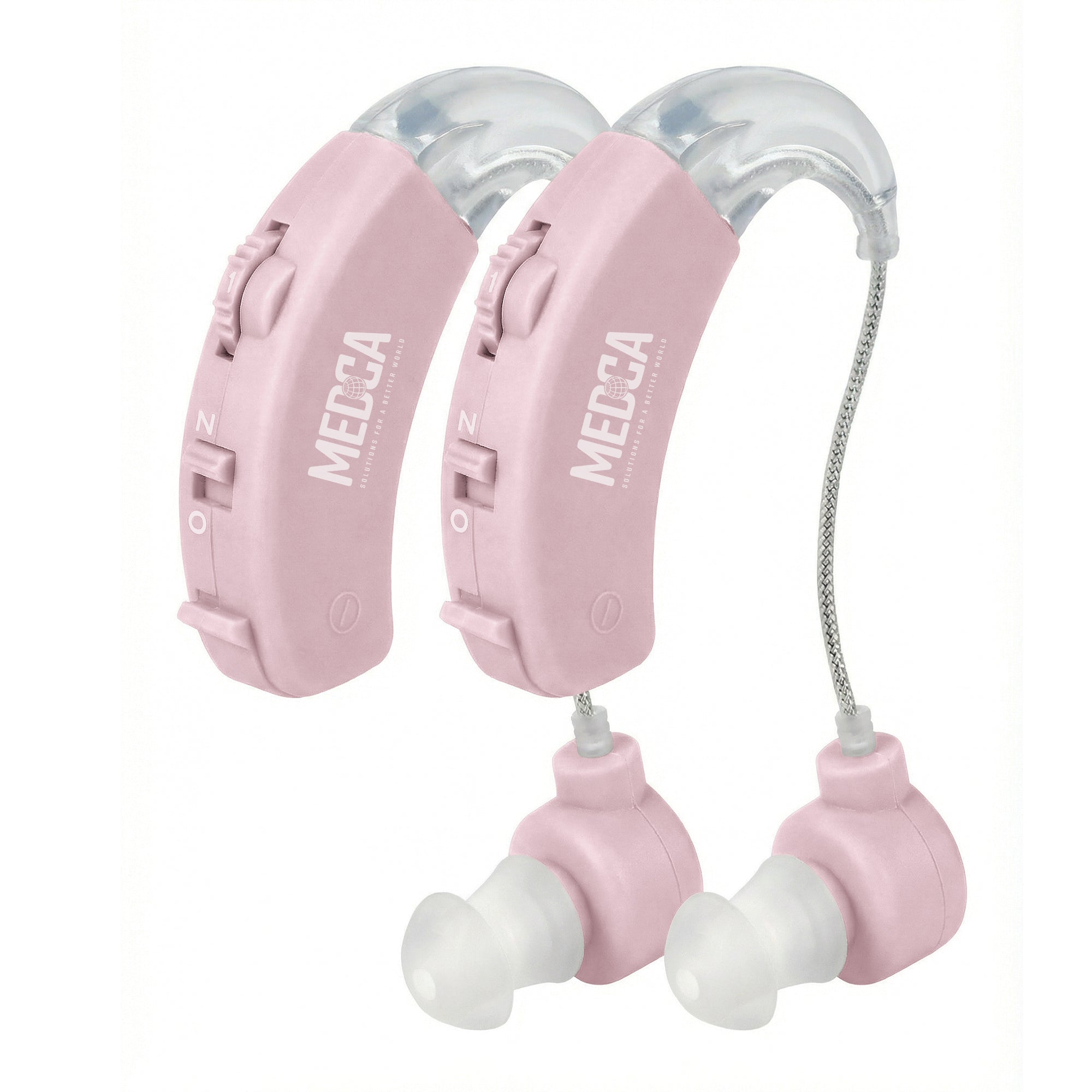 Behind the Ear Sound Aids - BTE Hearing Ear Amplification Device and Digital Hearing Aids for Seniors PSAD for the Hard of Hearing, Noise Reducing, Black, By MEDca for Seniors PSAD for the Hard of Hearing, Noise Reducing, Black, By MEDca