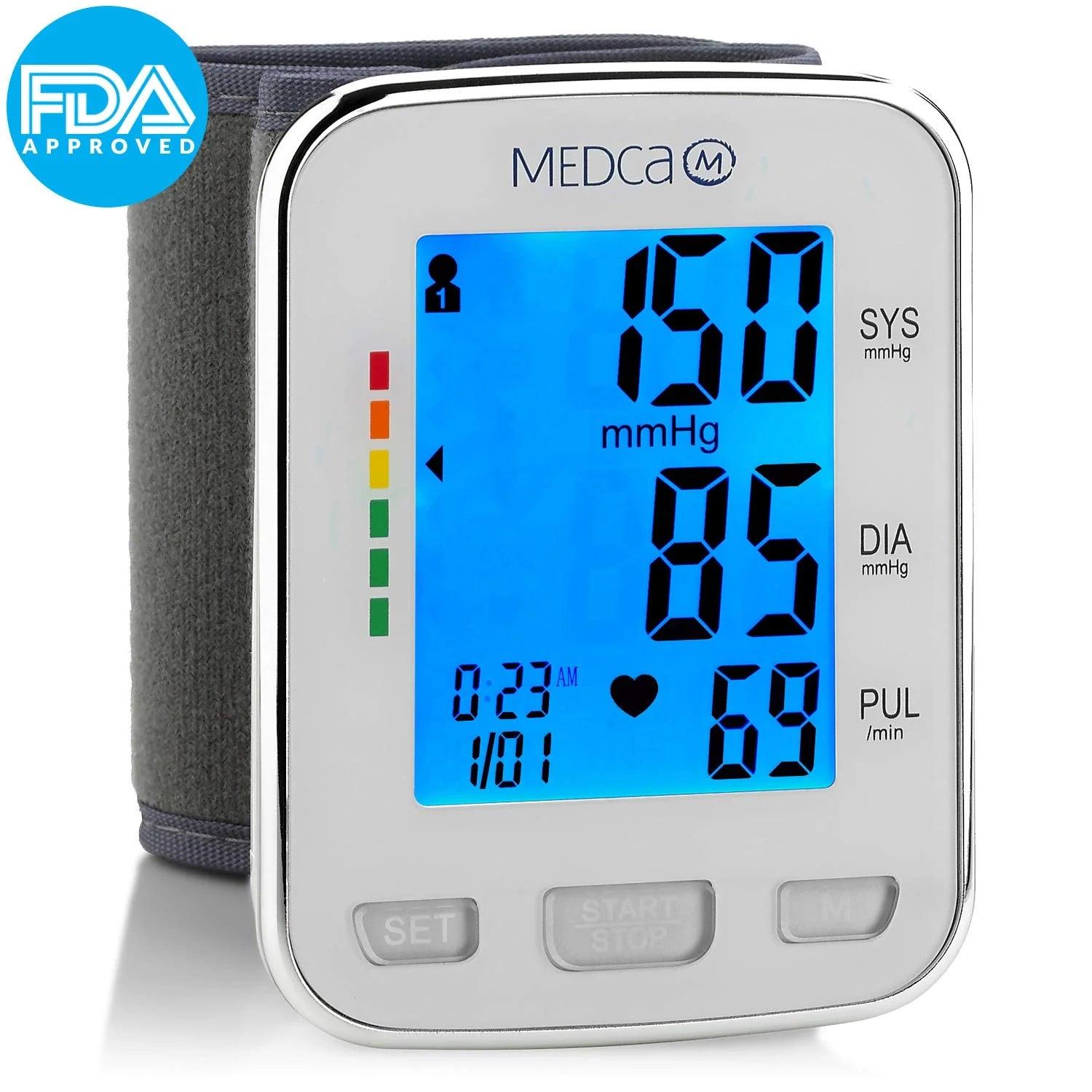 MEDca-Blood-Pressure-Monitor-Cuff-Wrist-Portable-with-Automatic-BP-Machine